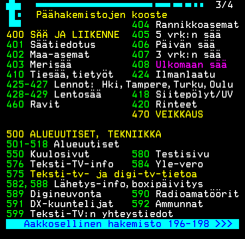 Teletext page 199