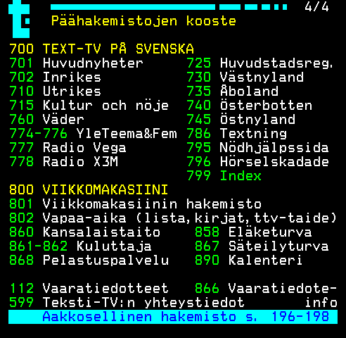 Teletext page 199