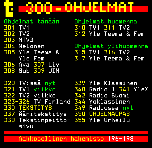 Teksti-TV sivu 300