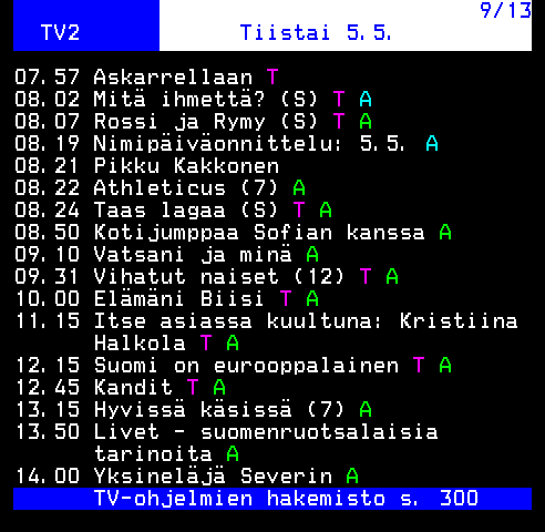 Teksti-TV sivu 322
