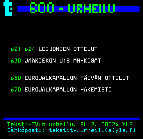 Teksti-TV sivu 600