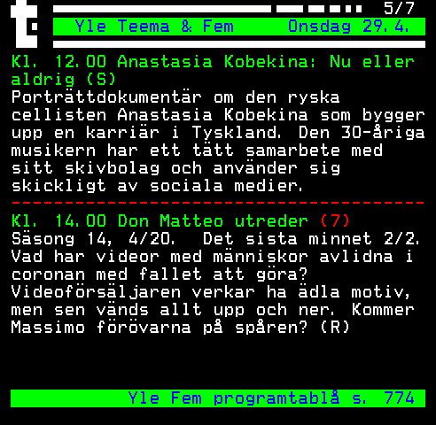 Teksti-TV sivu 775